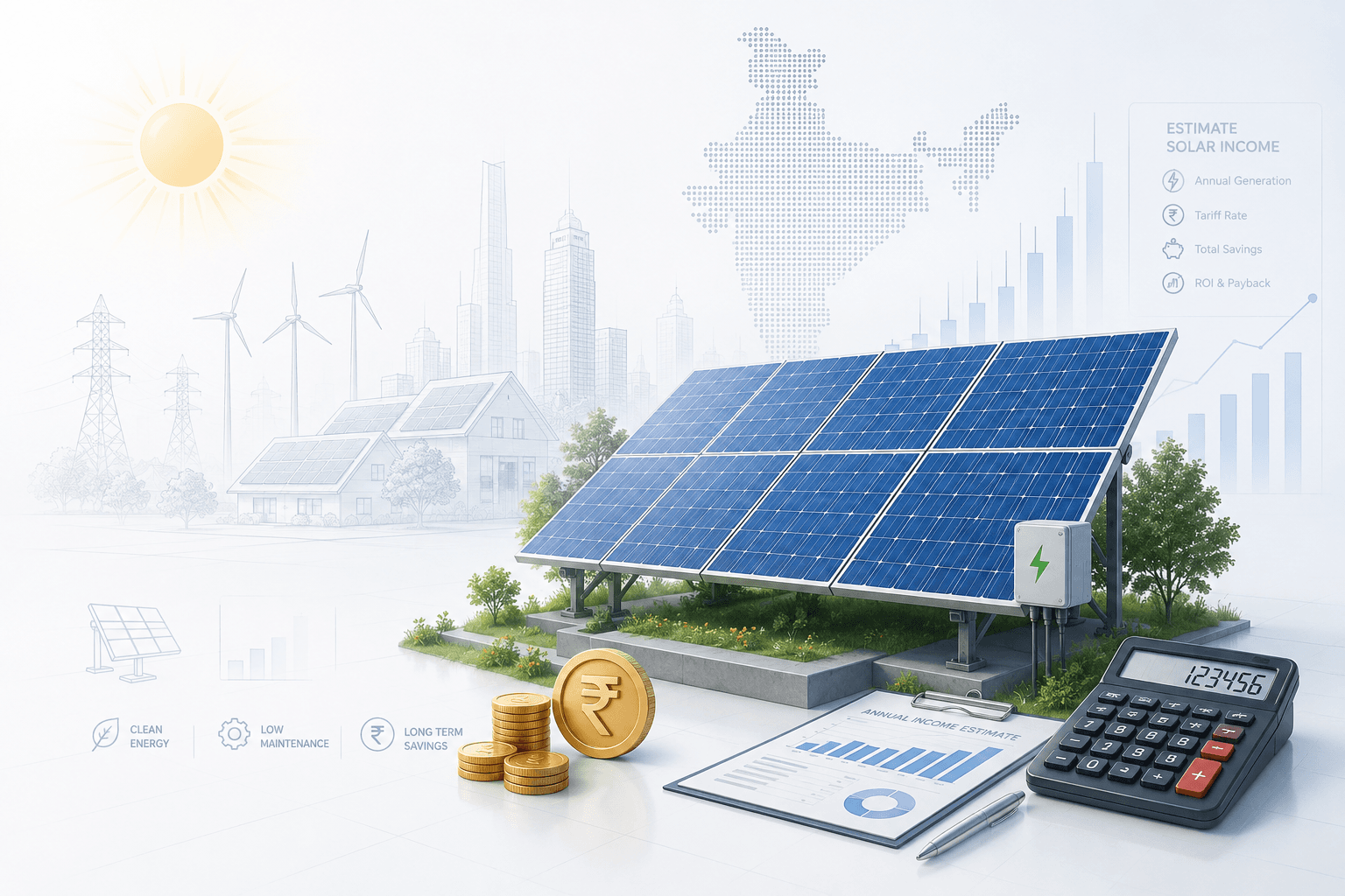 Solar Farm Income Calculator