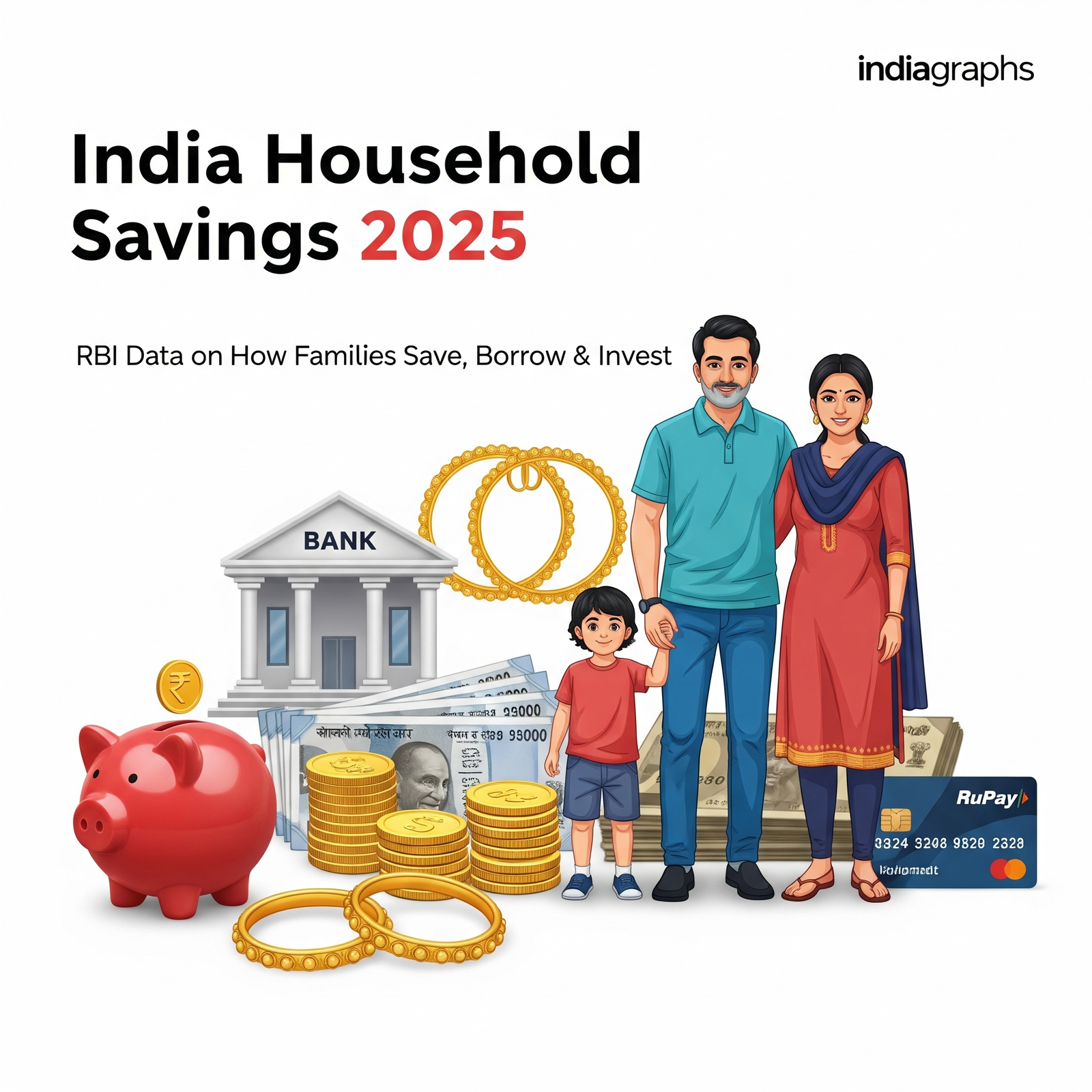 India Household Savings 2025 - Indiagraphs