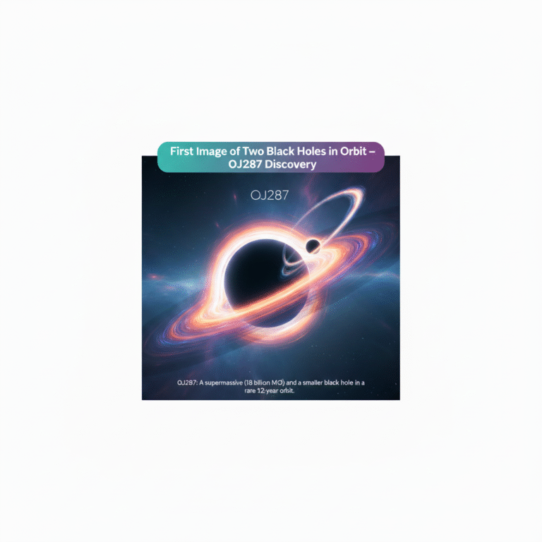 Two Black Holes Captured in Orbit Around Each Other for the First Time