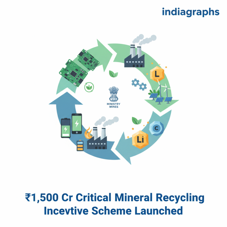 Ministry of Mines Launches ₹1,500 Cr Incentive Scheme for Critical Mineral Recycling