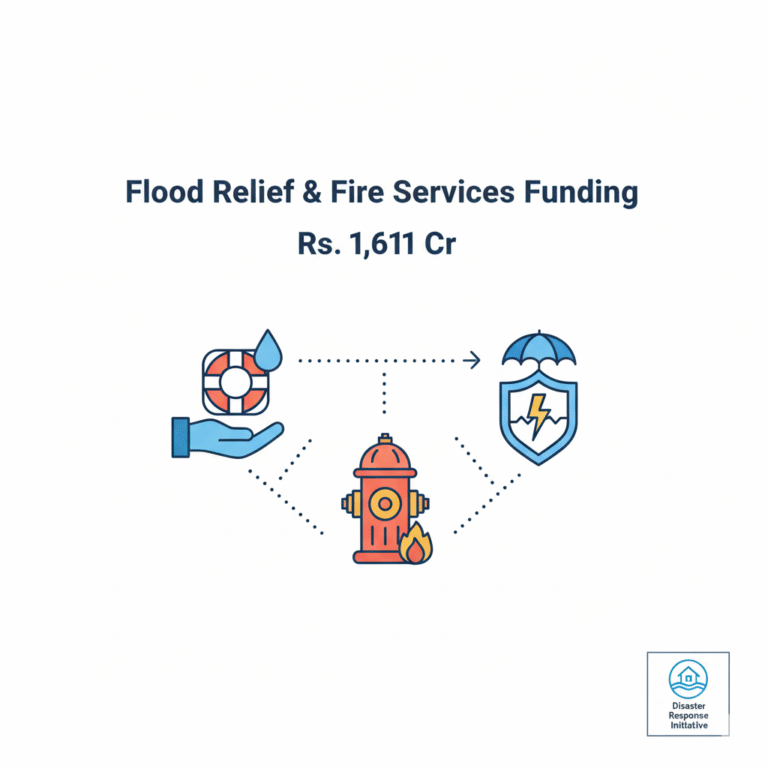 Centre Approves Rs. 1,611.64 Cr for Flood Relief & Fire Services Across Multiple States