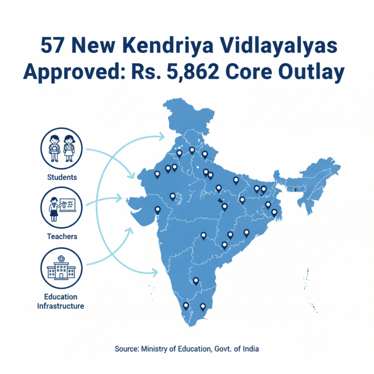 Cabinet Approves 57 New Kendriya Vidyalayas with Rs. 5,862 Crore Outlay