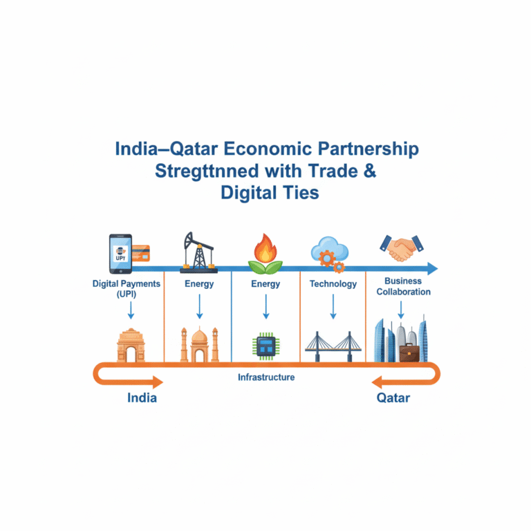 India – Qatar Strengthen Economic Partnership with USD 14B Trade and UPI Launch